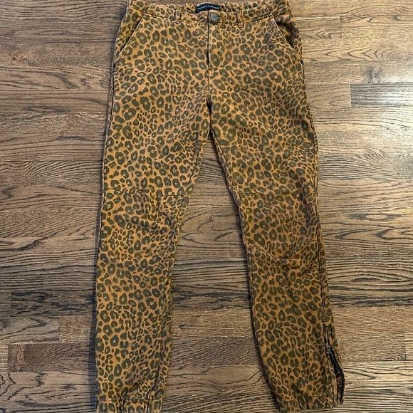 Anthropologie Sanctuary Cheetah Print Moto Joggers - Picture 4 of 11
